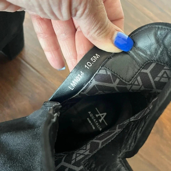 Aquatalia Kayani Boots-NWOT- Black Suede- Size 10.5 - Picture 7 of 9